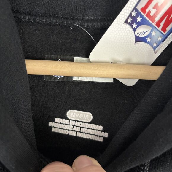 Carolina Panthers NFL Team Black Pullover Hoodie Sweatshirt Mens Medium NWT - Picture 3 of 5